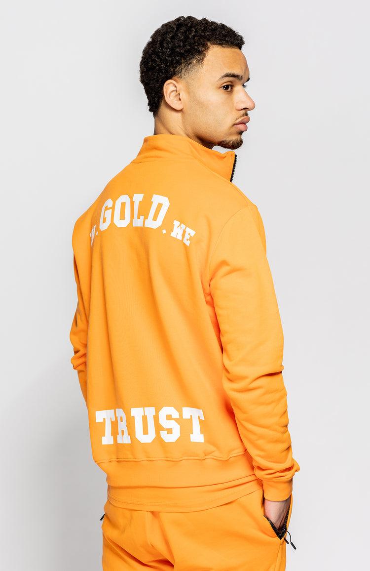 In Gold We Trust The Slim Half Zip Sun Orange