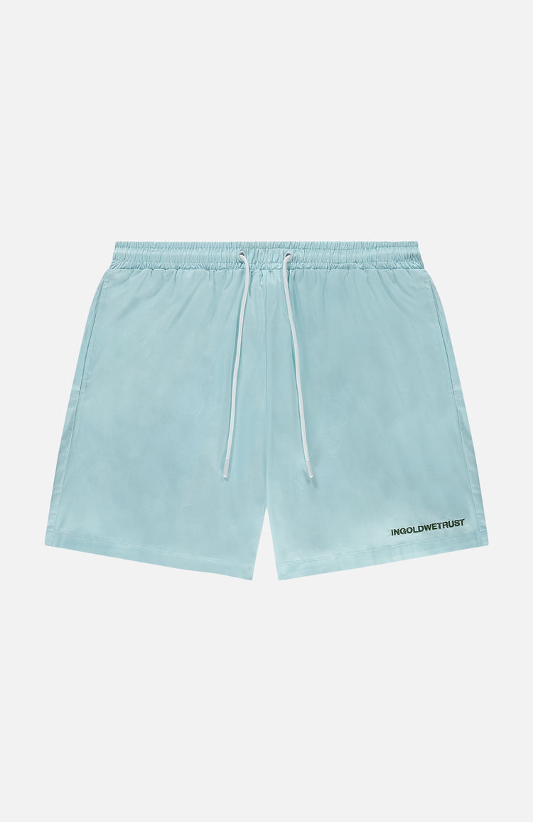 in gold we trust The Straight Swim Short Baby Blue