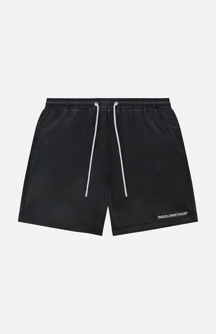 in gold we trust The Straight Swim Short Black