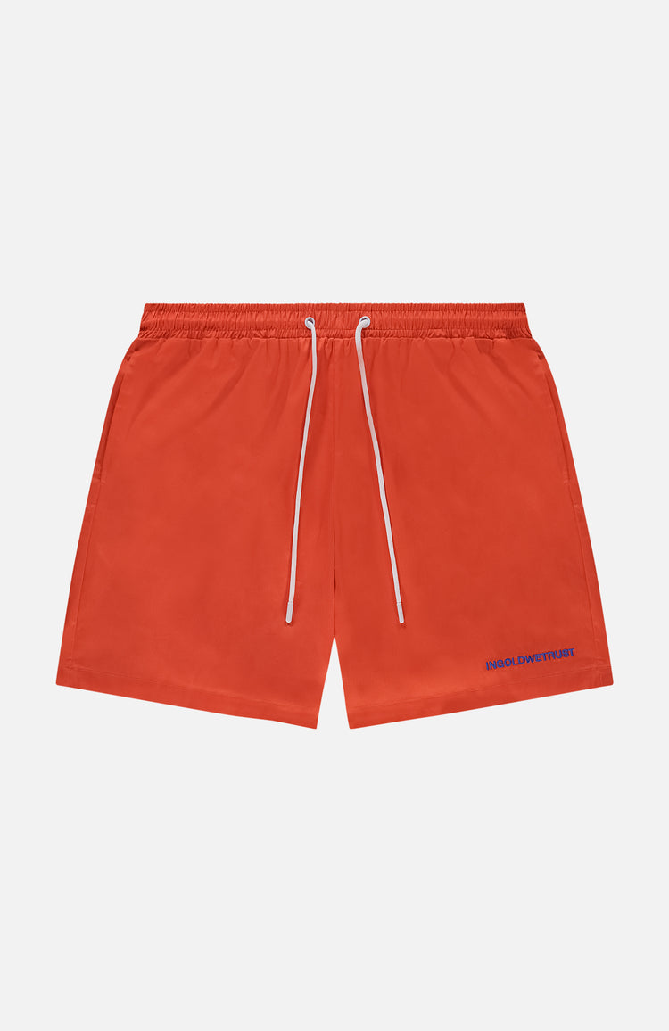 in gold we trust The Straight Swim Short Orange