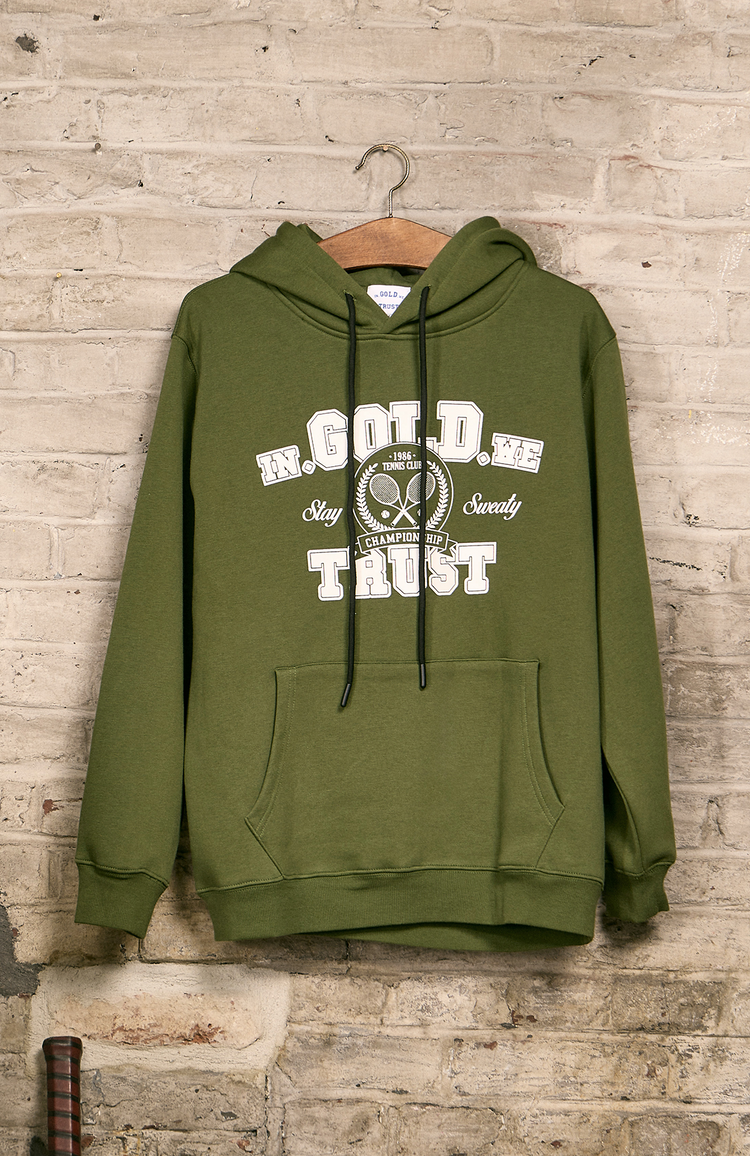 In Gold We Trust The Tennis Hoodie Green