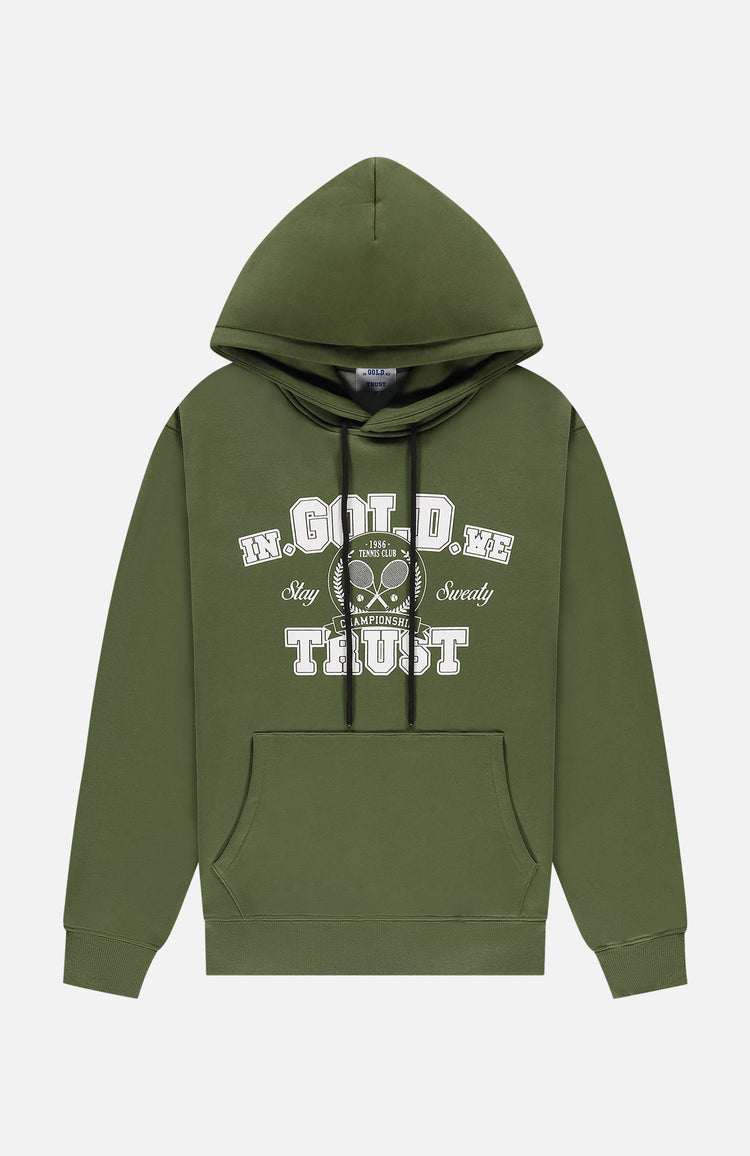 in gold we trust The Tennis Hoodie Green