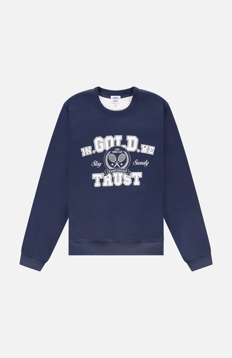 in gold we trust The Tennis Sweater Blue