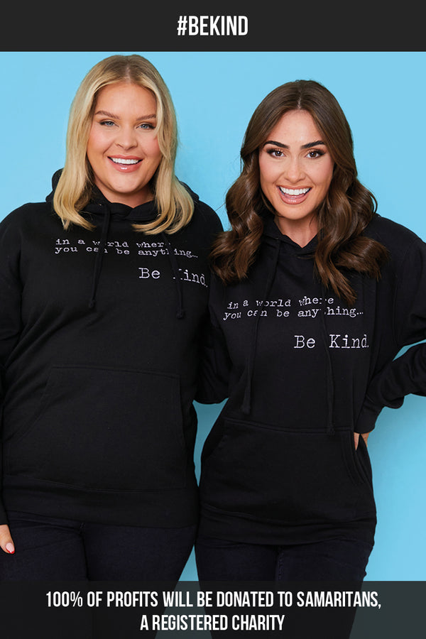 In The Style Charity In A World Where You Can Be Anything Be Kind Hoodie Black