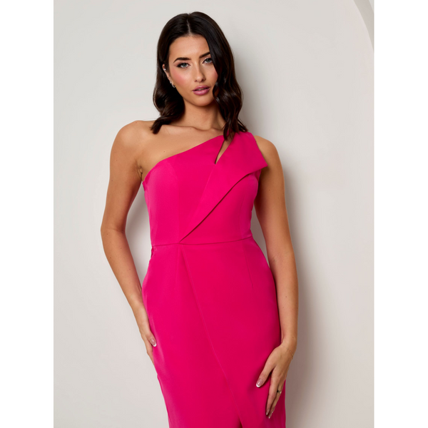 In The Style CHI CHI LONDON Chi Chi London One Shoulder Cut Out Mini Dress In Pink