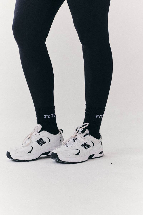 In The Style Fits 3 Pack Ribbed Crew Fits Slogan Socks Multi
