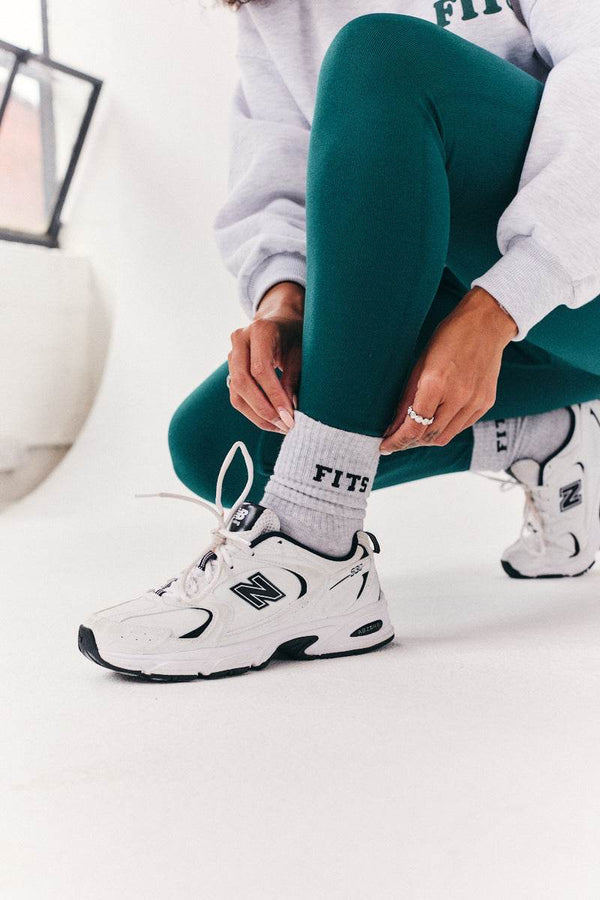 in the style Fits 3 Pack Ribbed Crew Fits Slogan Socks Multi