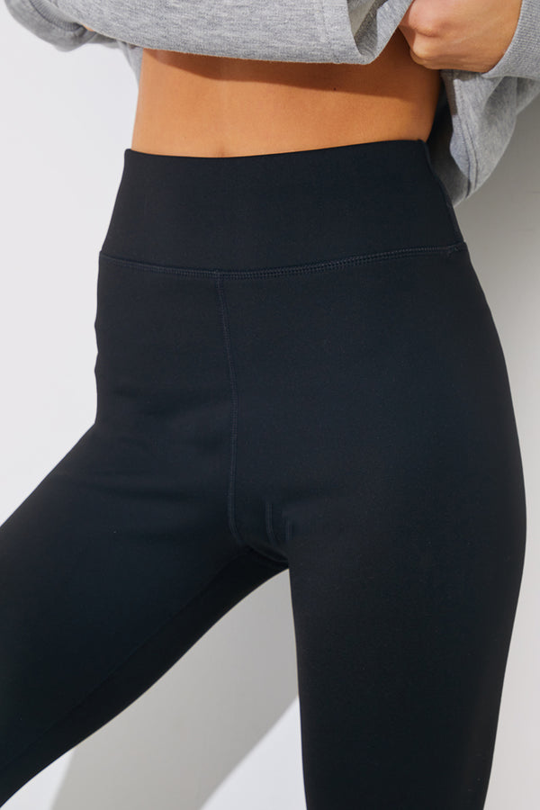 In The Style Fits High Waisted Fleece Lined Legging Black
