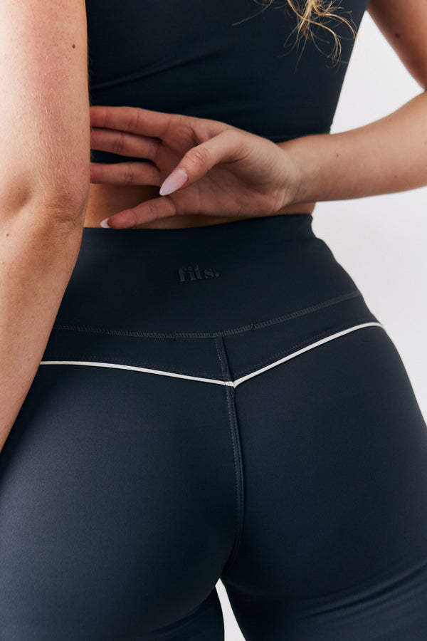 In The Style Fits Indigo Blue Contrast Piping Co-Ord Cycling Shorts Indigo Blue