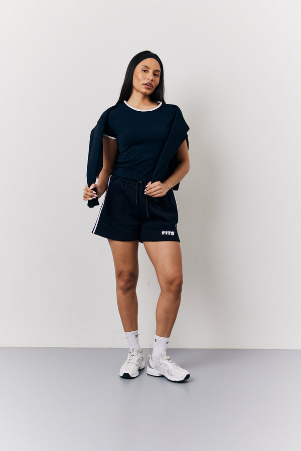 In The Style Fits Navy Fits 90's Crew Neck T-Shirt Navy