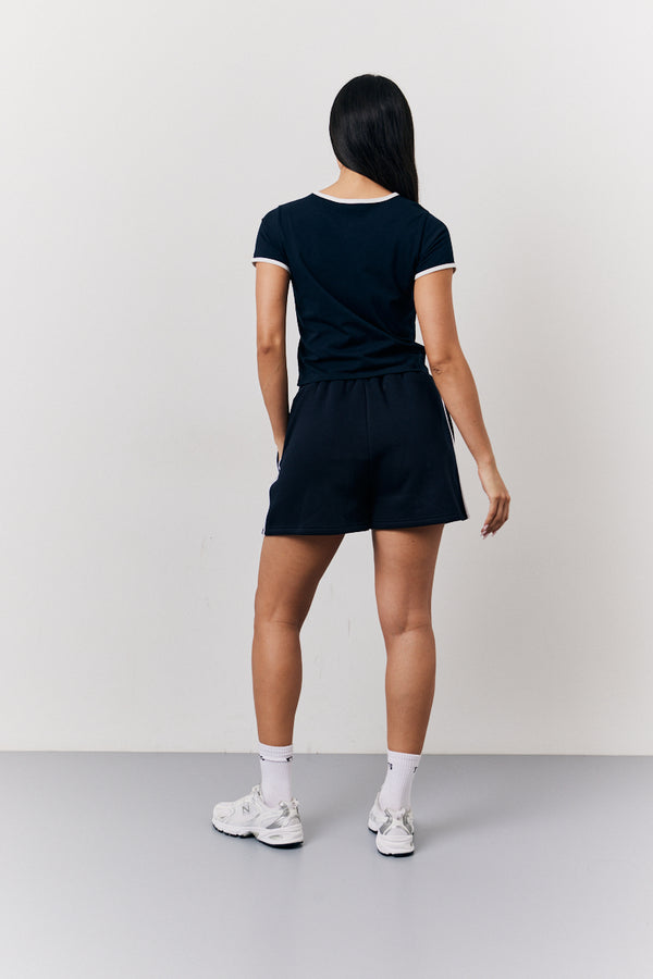 In The Style Fits Navy Fits 90's Crew Neck T-Shirt Navy