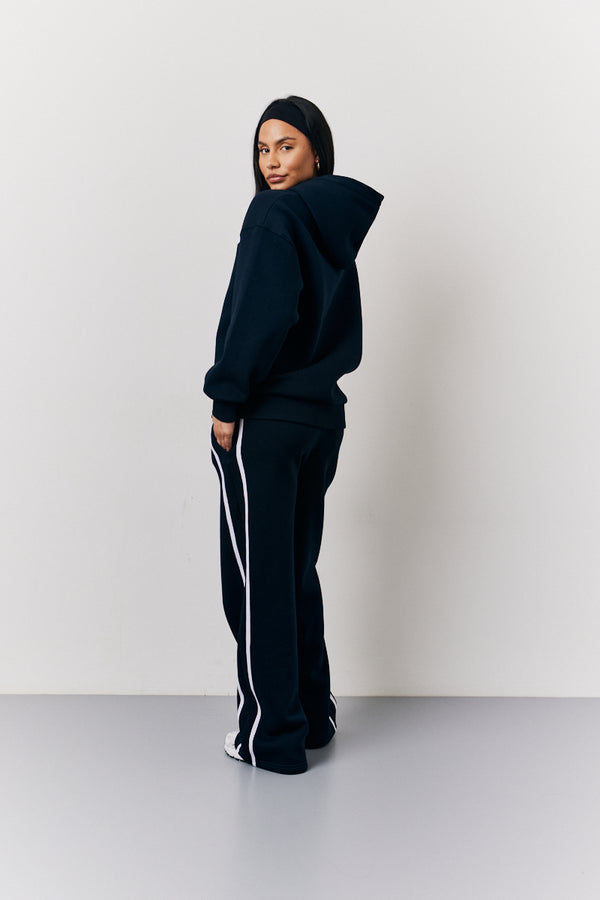 In The Style Fits Navy Fits Bubble Print Co-Ord Hoodie Navy