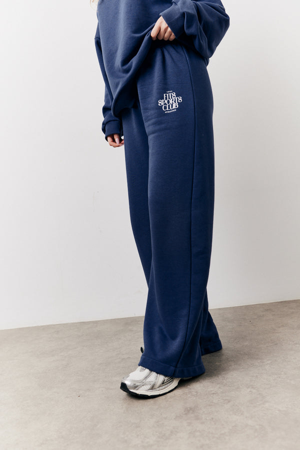 In The Style Fits Navy Fits Graphic Straight Leg Co-Ord Jogger Navy