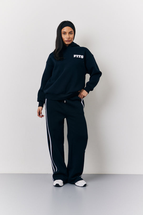in the style Fits Navy Fits Wide Leg Side Stripe Co-Ord Jogger Navy