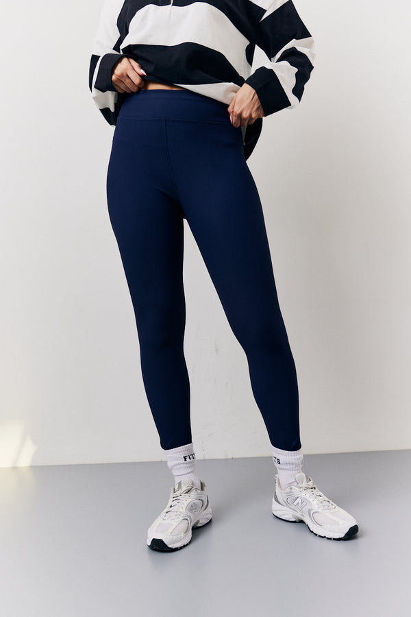 In The Style Fits Navy High Waisted Sculpt And Control Leggings Navy