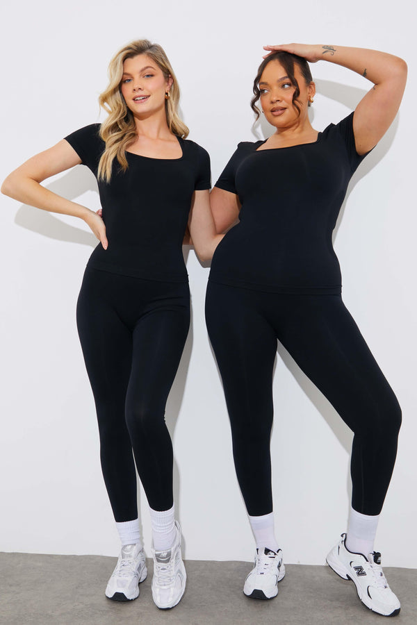 In The Style Fits Perfect Seamless Shaping Legging Black