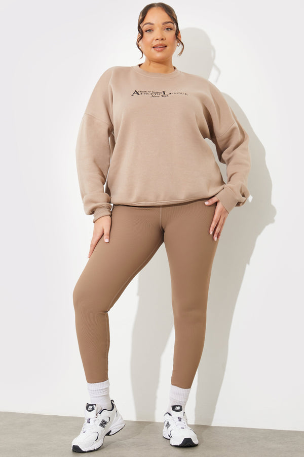 In The Style Fits Sculpt And Control High Waisted Leggings Mocha
