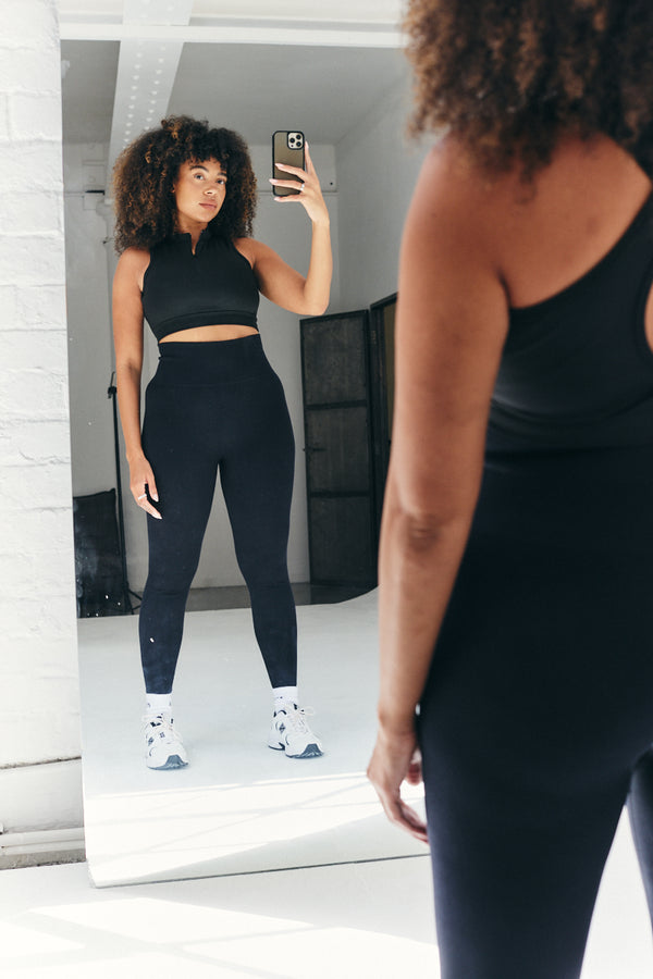 In The Style Fits Seamless High Waist Bum Boosting Leggings Black