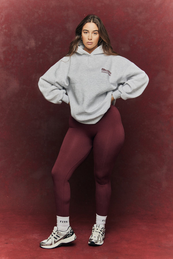 in the style Fits Seamless High Waist Bum Boosting Leggings Burgundy
