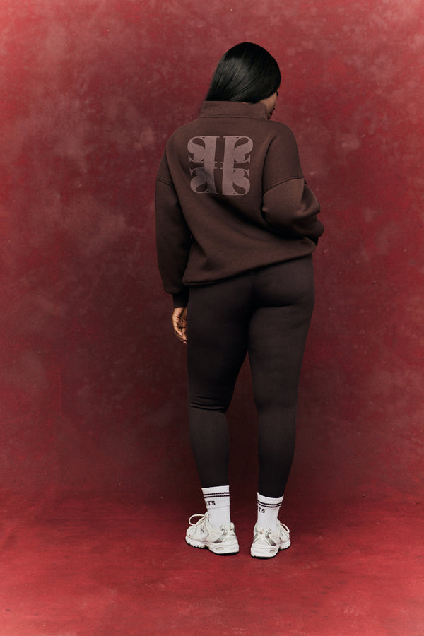 In The Style Fits Seamless High Waist Bum Boosting Leggings Chocolate
