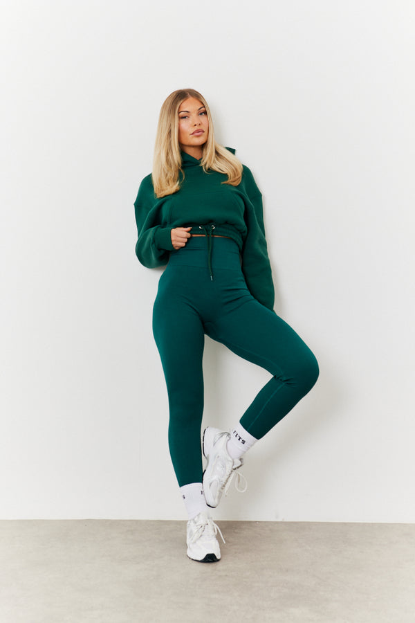 In The Style Fits Seamless High Waist Bum Boosting Leggings Green