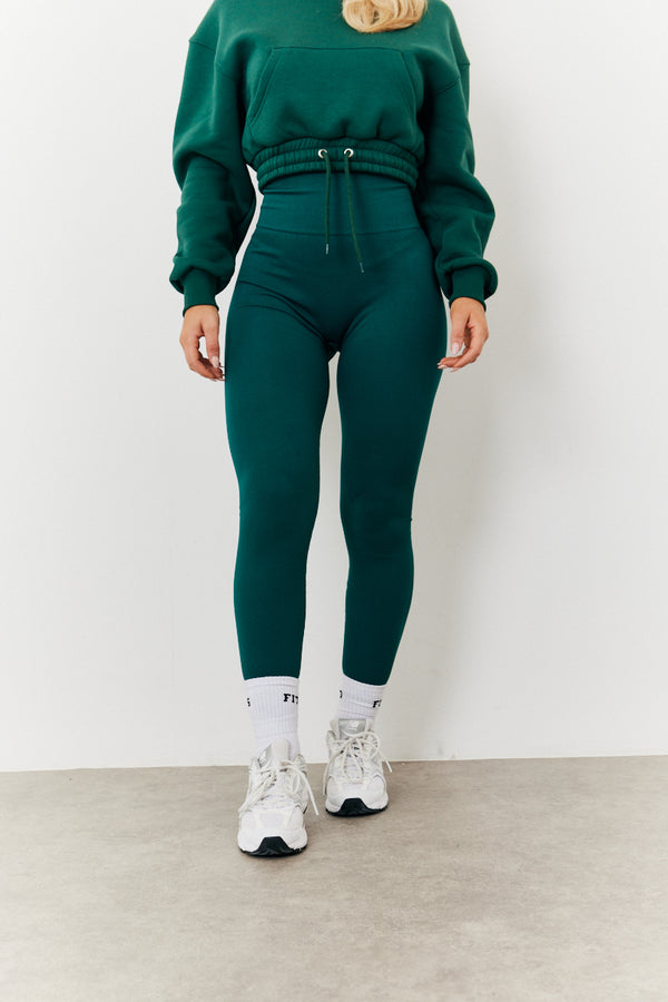 In The Style Fits Seamless High Waist Bum Boosting Leggings Green
