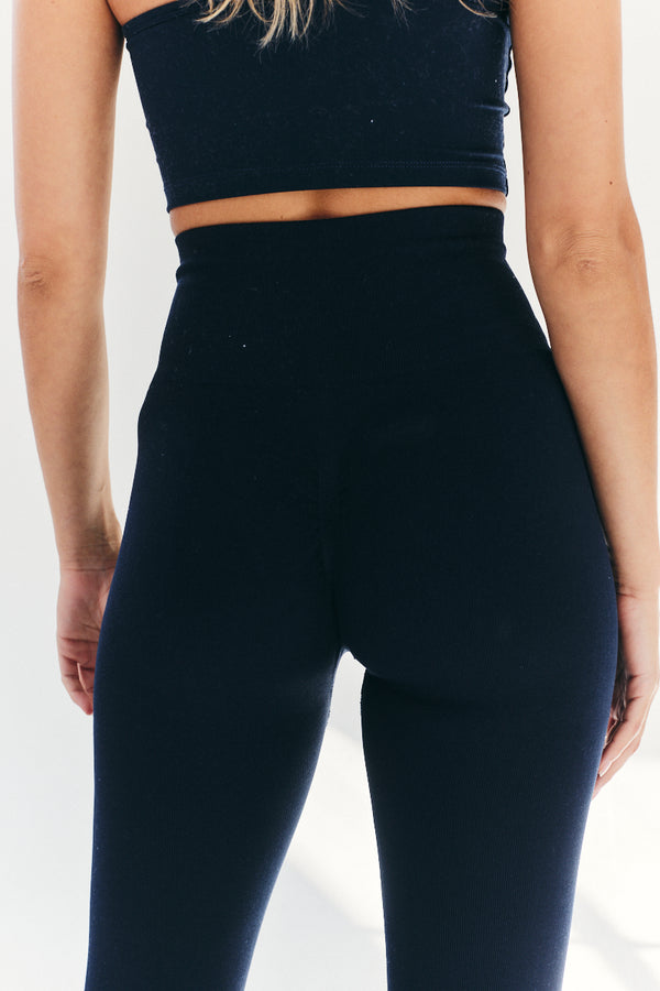 In The Style Fits Seamless High Waist Bum Boosting Leggings Navy