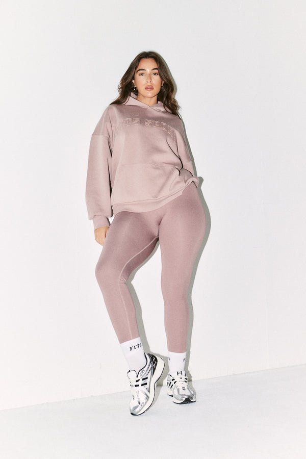 in the style Fits Seamless High Waisted Bum Boosting Leggings Mauve
