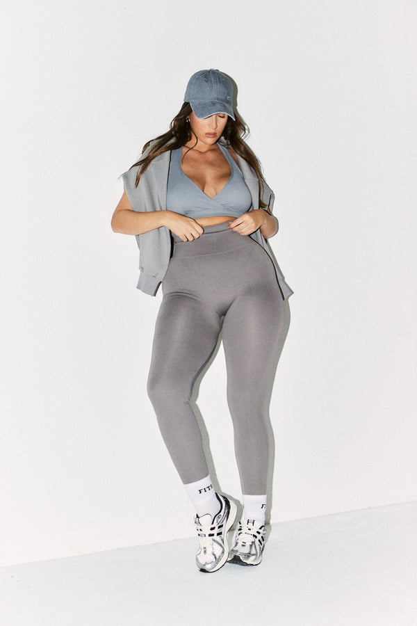 in the style Fits Seamless High Waisted Bum Boosting Leggings Slate