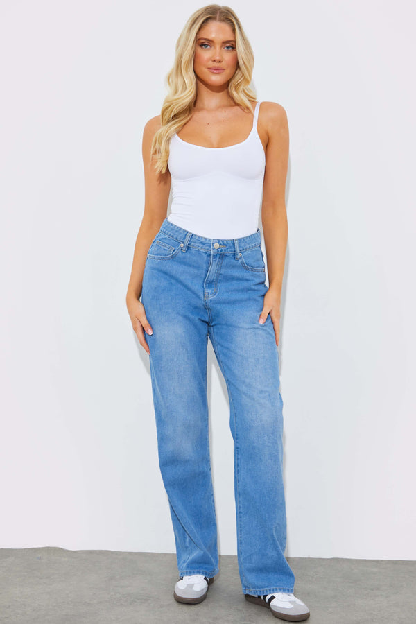 In The Style Fits Seamless Strappy Snatched Shapewear Bodysuit White