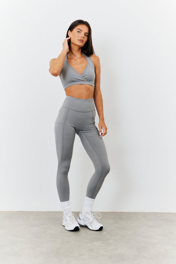 in the style Fits Soft Touch Seam Detail Legging Grey