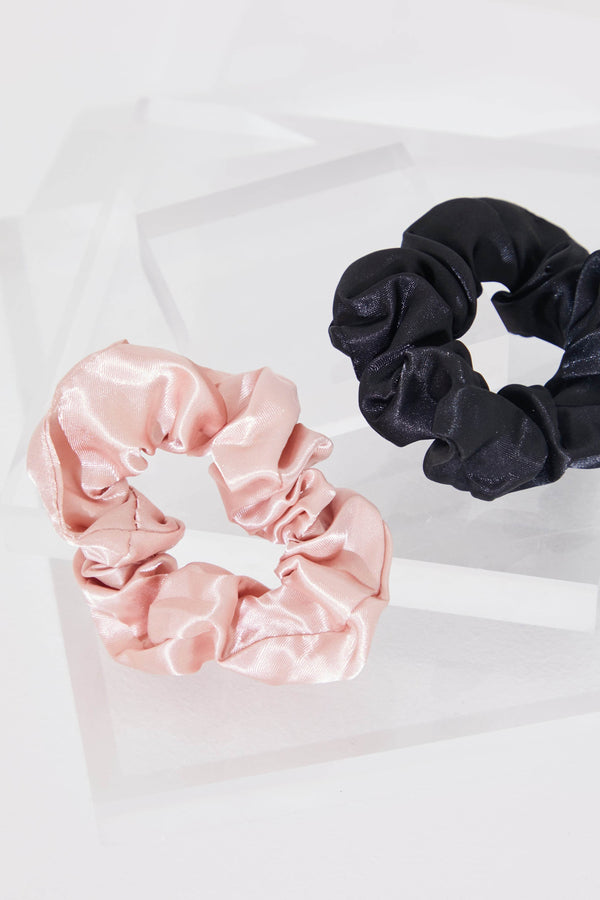 in the style In The Style 2Pk Satin Scrunchies Multi