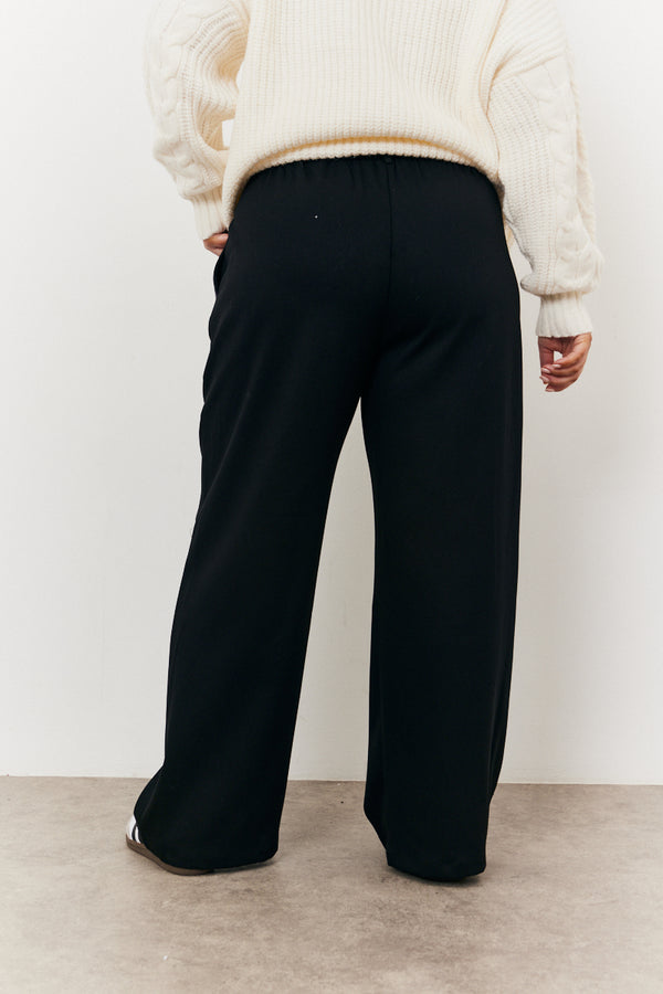 In The Style In The Style Adjustable Wide Leg Trouser Black