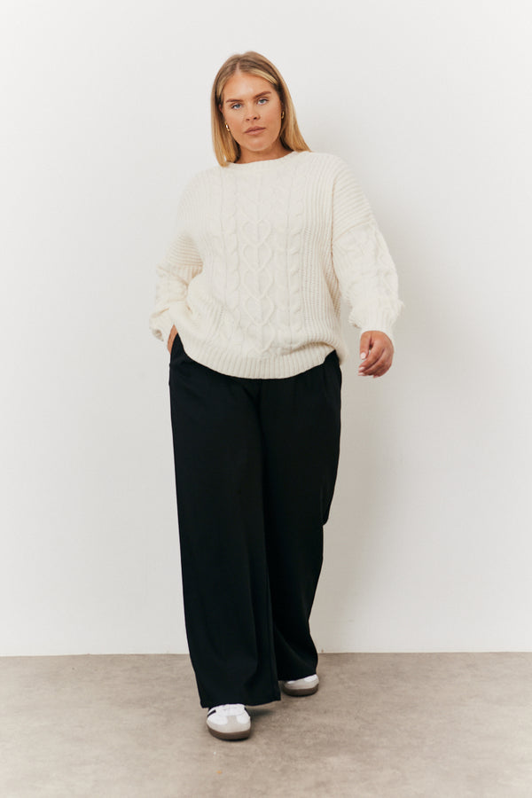 in the style In the Style Adjustable Wide Leg Trouser Black