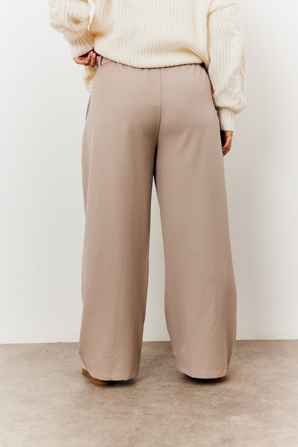In The Style In The Style Adjustable Wide Leg Trouser Stone