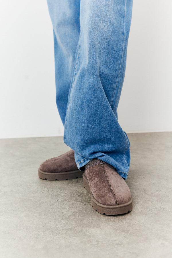 in the style In The Style Aztec Faux Suede Shoe Taupe in the style In The Style Aztec Faux Suede Shoe Taupe