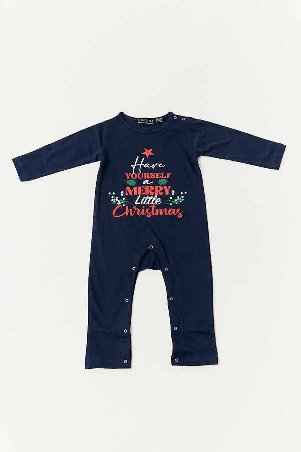 in the style In the Style Babies Slogan Print Matching Family Romper Multi