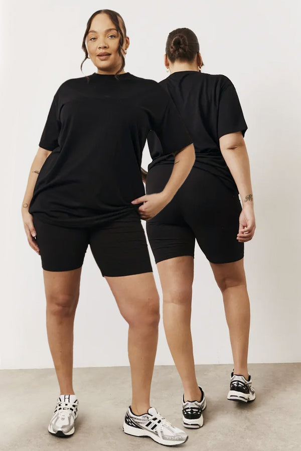 in the style In The Style Black 2 Pack Cycling Short Black in the style In The Style Black 2 Pack Cycling Short Black