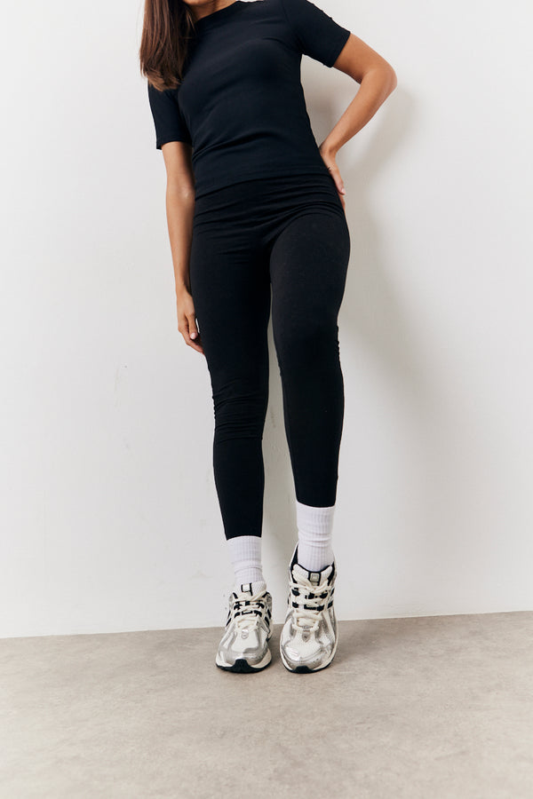 In The Style In The Style Black 2 Pack Jersey Legging Black