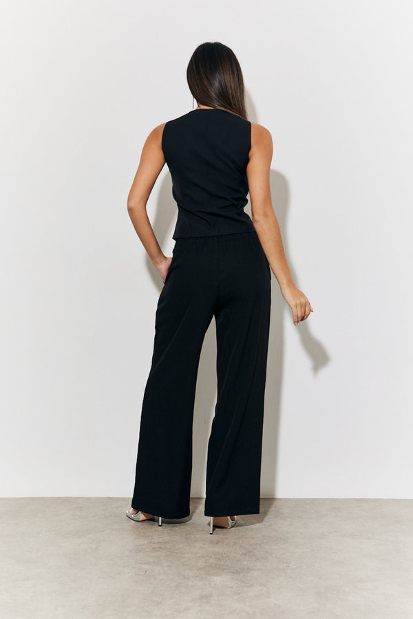 In The Style In The Style Black Embellished Waistcoat Black