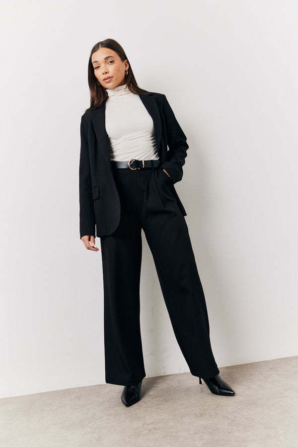 In The Style In The Style Black Relaxed Pocket Detail Blazer Black