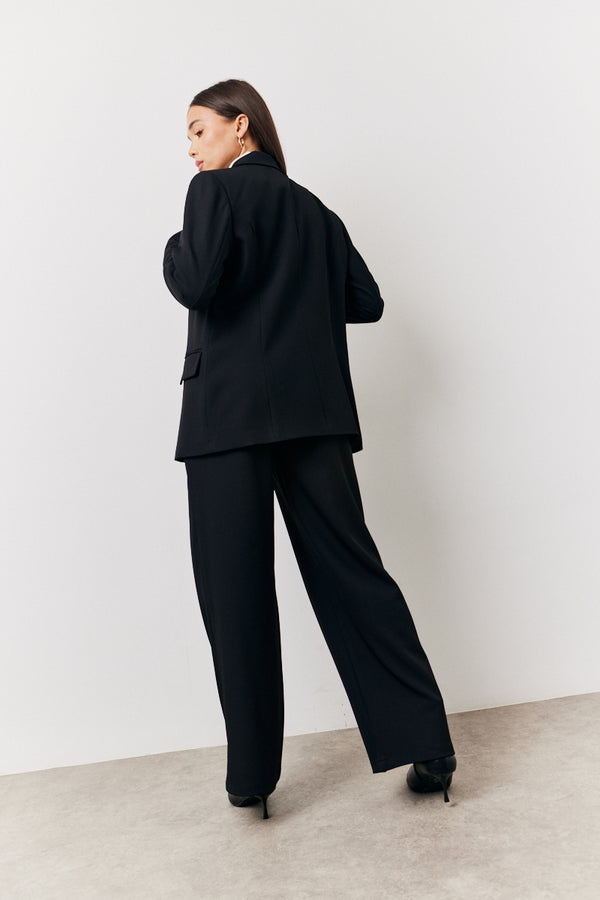 In The Style In The Style Black Relaxed Pocket Detail Blazer Black