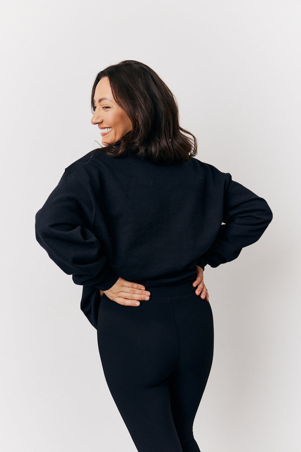 In The Style In The Style Black Team Bride Slogan Sweatshirt Black