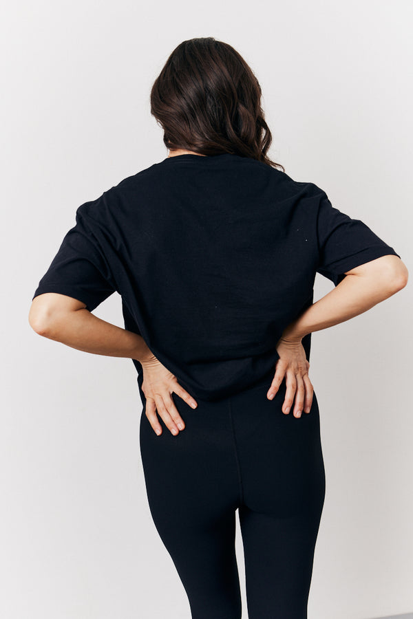 In The Style In The Style Black Team Bride Slogan T-Shirt Black