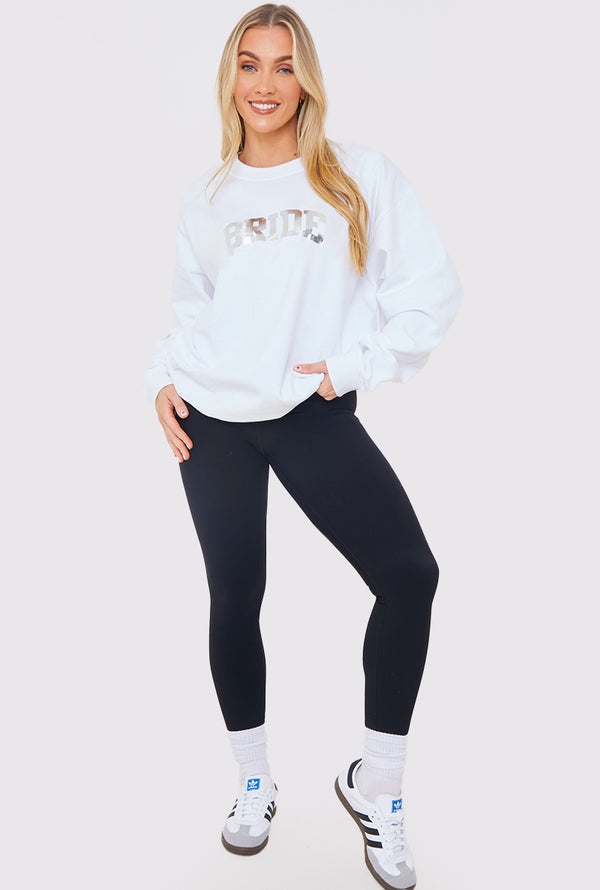 In The Style In The Style Bride Crew Neck Sweatshirt Stone