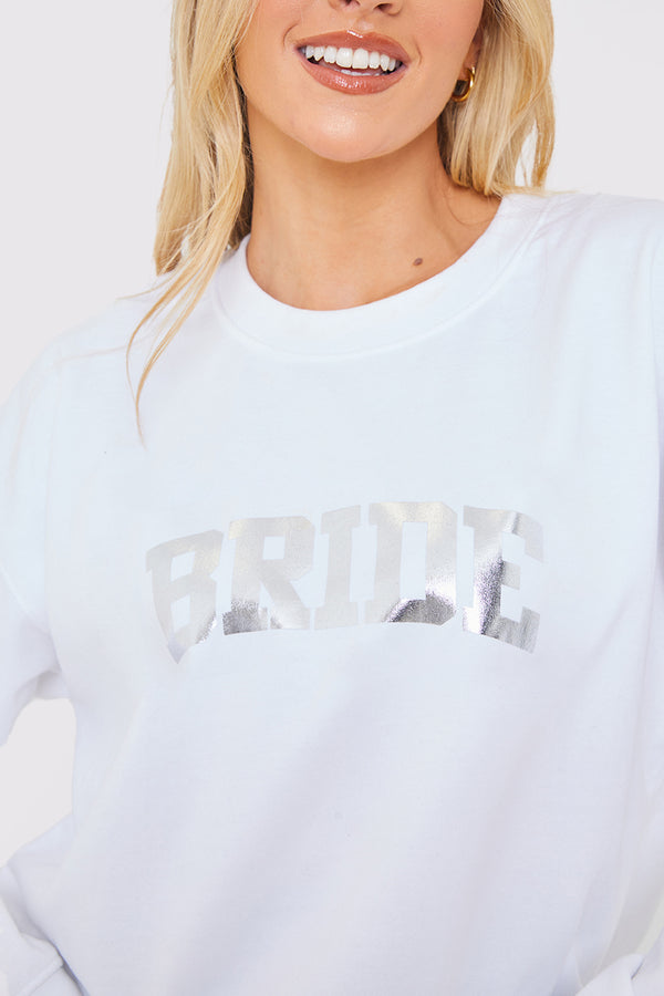 In The Style In The Style Bride Crew Neck Sweatshirt Stone