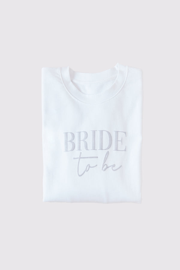 In The Style In The Style Bride To Be Crew Slogan Sweatshirt Silver