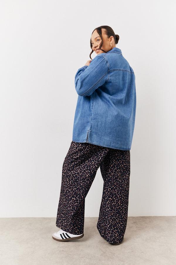 In The Style In The Style Brown Leopard Print Trousers Brown