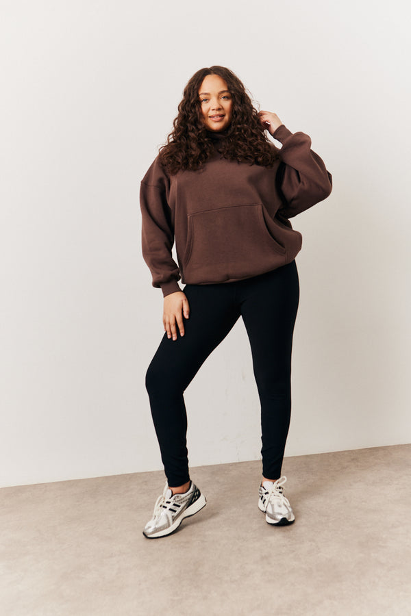 In The Style In The Style Brown Oversized Hoodie Brown