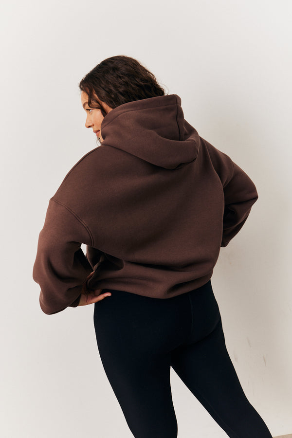 In The Style In The Style Brown Oversized Hoodie Brown
